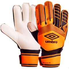 Goalkeeper gloves with protective inserts on the FB-879 UMB finger