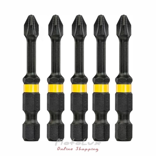 Set of bits DeWALT Impact Torsion Extreme Philips, Ph2 L 25 mm, 5 pcs