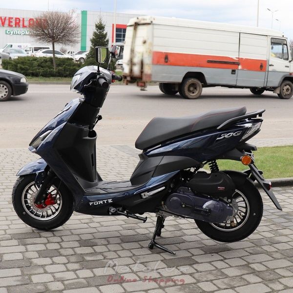 Forte Jog 80 New scooter, black with blue