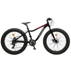 Crosser Fat Bike, kolesá 24, rám 13, čierny