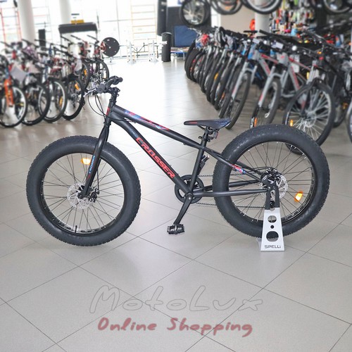 Велосипед Crosser Fat Bike, колеса 24, рама 13, black