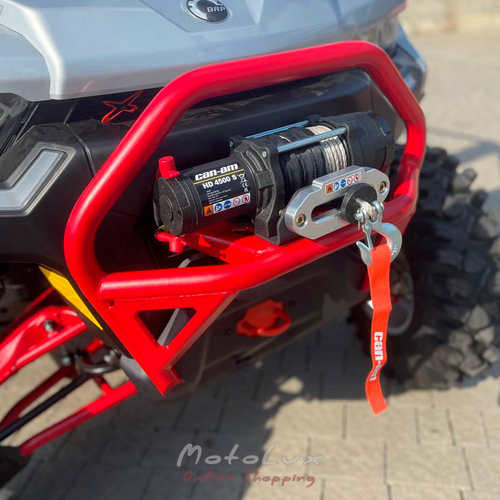 Мотовсюдихід BRP Traxter X MR HD10, Hyper Silver & Legion Red, 2024