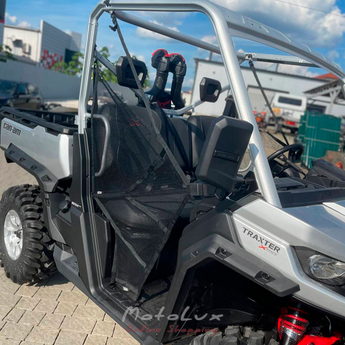 Мотовсюдихід BRP Traxter X MR HD10, Hyper Silver & Legion Red, 2024