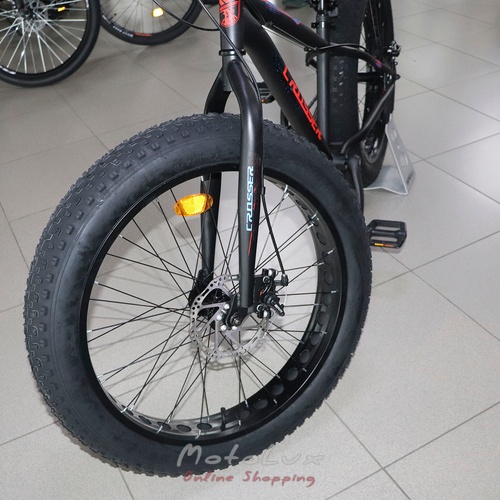 Велосипед Crosser Fat Bike, колеса 24, рама 13, black