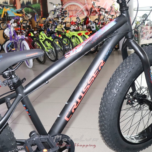 Велосипед Crosser Fat Bike, колеса 24, рама 13, black