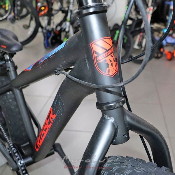 Crosser Fat Bike, kerekek 24, v&aacute;z 13, fekete