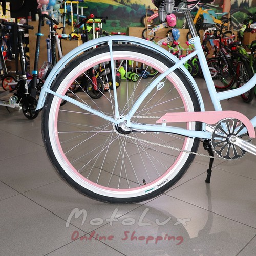 Neuzer Picnic road bike, wheels 26, frame 17, blue n white n pink