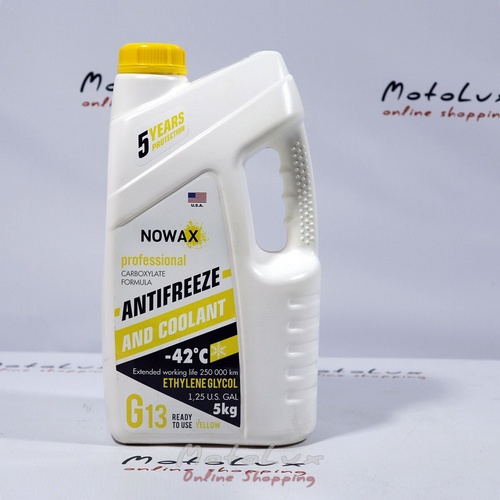 Nowax G13 antifreeze yellow -42, 5L