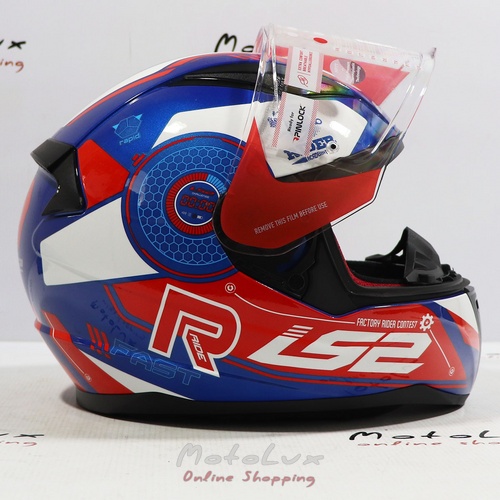 Motoros sisak LS2 FF-353 Rapid Stratus Gloss Blue/Red/White, XXL