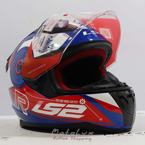 Motoros sisak LS2 FF-353 Rapid Stratus Gloss Blue/Red/White, XXL