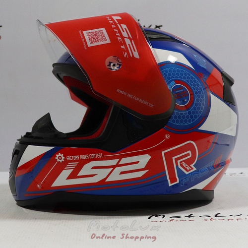 Motoros sisak LS2 FF-353 Rapid Stratus Gloss Blue/Red/White, XXL