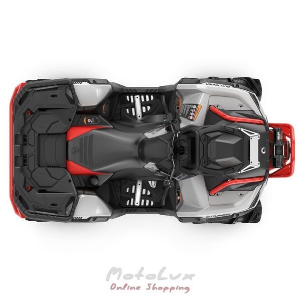 Utility ATV BRP OUTLANDER X MR 1000R, Hyper Silver Legion Red, 2026