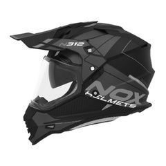 NOX N312 Drone motorcycle helmet, size XL, black and gray