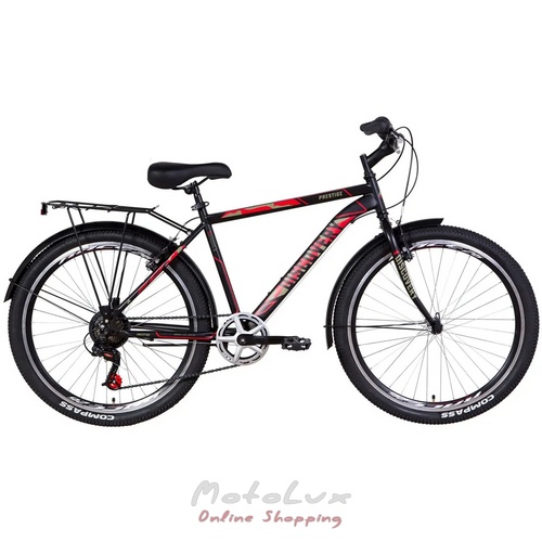 Horský bicykel ST 26 Discovery Prestige Man Vbr, 18 Frame, 2021, Black Red Khaki