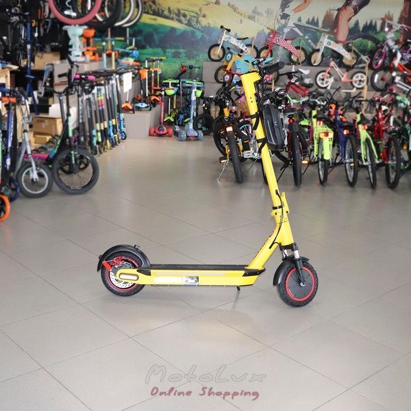Электросамокат Spark Rider Pro, колесо 10, желтый
