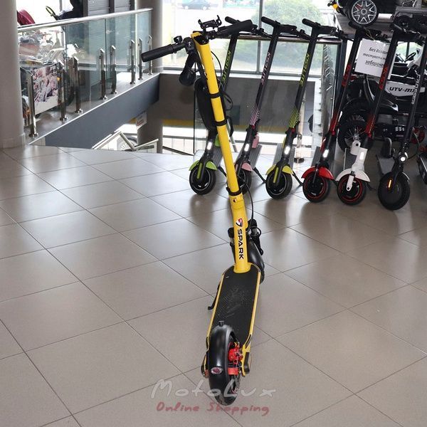 Электросамокат Spark Rider Pro, колесо 10, желтый