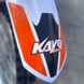 Enduro motorcycle Kayo T2 250, white and orange, 2024