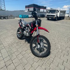 Motocykel Sparta Cross 200, čierna s červenou
