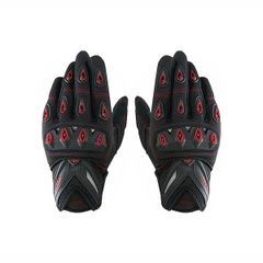 Scoyco MC10 motorcycle gloves, size M, black with red