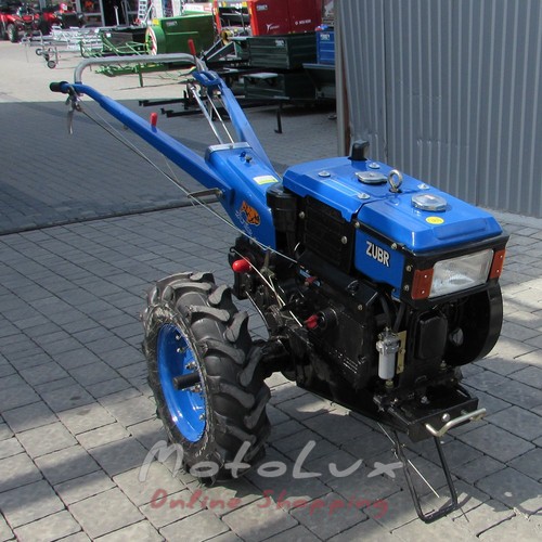 Diesel Walk-Behind Tractor Zubr JR Q79 Plus, Manual Starter, 10 HP