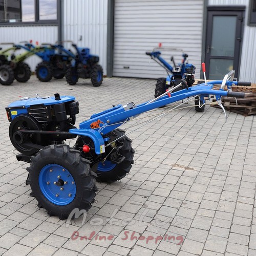 Diesel Walk-Behind Tractor Zubr JR Q79 Plus, Manual Starter, 10 HP