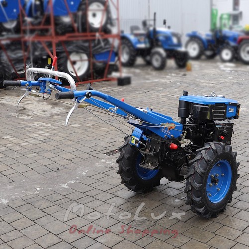 Diesel Walk-Behind Tractor Zubr JR Q79 Plus, Manual Starter, 10 HP