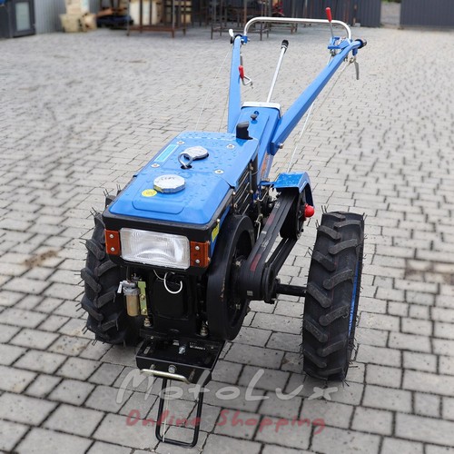 Diesel Walk-Behind Tractor Zubr JR Q79 Plus, Manual Starter, 10 HP