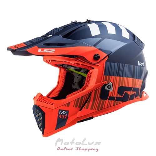 Motoros sisak LS2 MX537 Fast Evo XCode matt, XL