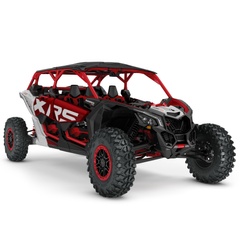 Вездеход BRP Maverick MAX X RS TURBO RR SAS, Fiery Red Hyper Silver, 2025