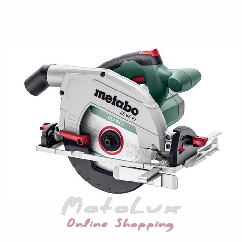 Дискова ручна пила Metabo KS 66 FS, зелений