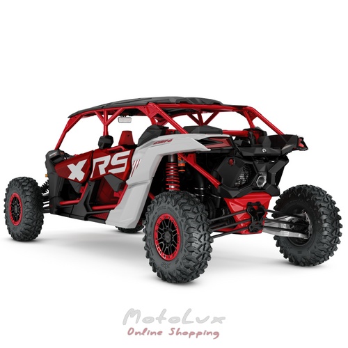 Мотовсюдихід BRP Maverick MAX X RS TURBO RR SAS, Fiery Red Hyper Silver, 2025