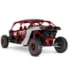 Вездеход BRP Maverick MAX X RS TURBO RR SAS, Fiery Red Hyper Silver, 2025