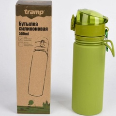 Пляшка силіконова Tramp 500 мл olive