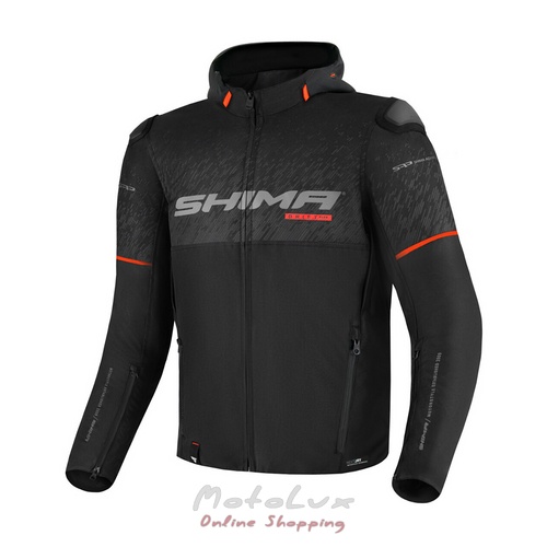 Shima Drift Plus motorcycle jacket, size XXL, black