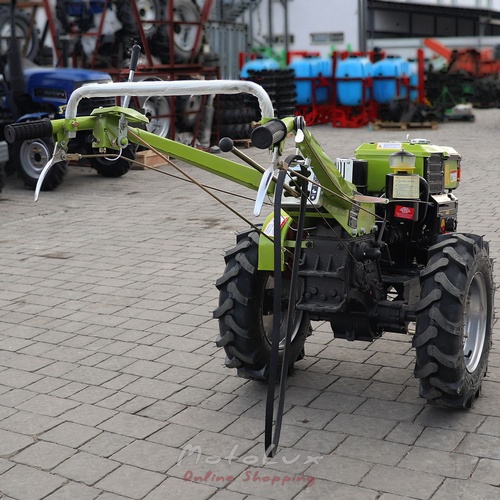 Dieselový dvojkolesový malotraktor Kentavr MB 1010D-9, ručný štartér, 10 hp, green + fréza