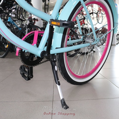 Neuzer Sunset road bike, 26 wheels, 17 frame, turquoise pink