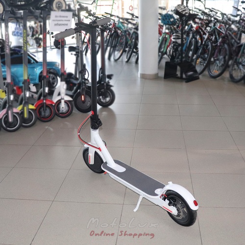 Bluetooth electric scooter TTG F6, 36V, 6.6AH SM, white