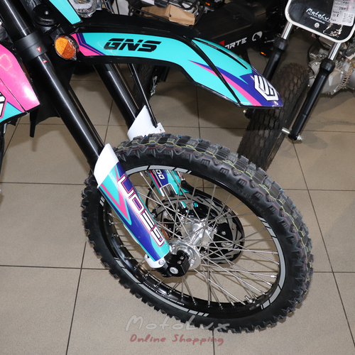 Enduro motocykel Geon DAKAR 300 GNS, čierny s fialovou, 2024