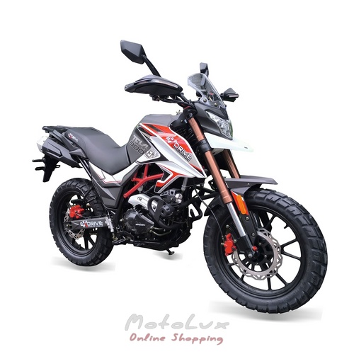 EXDRIVE TEKKEN NEW GTRS 300 motorcycle, black and white, 2024