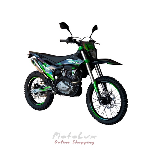 Kovi JNC 300 Enduro Motocykel, Zelený, 2024