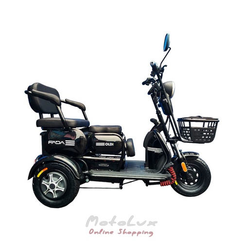 Three-wheel electric scooter Fada Oldi FDEB 053LA-60, black