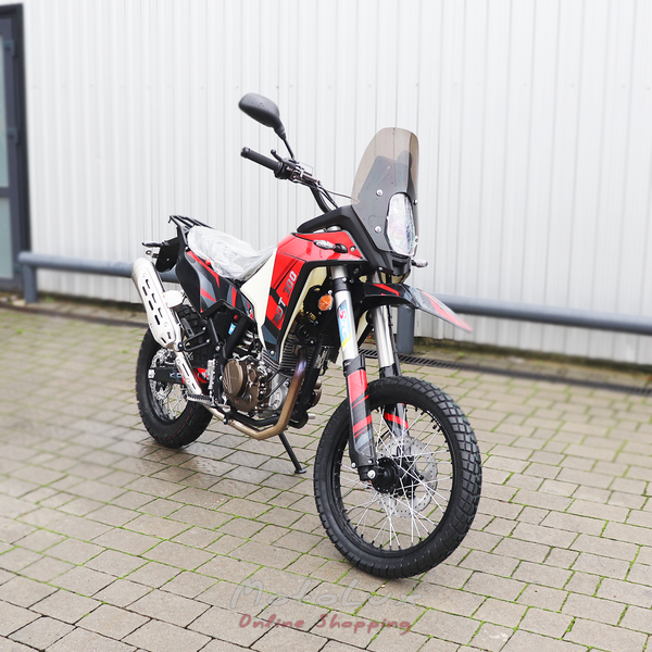 Enduro motorker&eacute;kp&aacute;r KOVI ADT 300, fekete &eacute;s piros, 2024