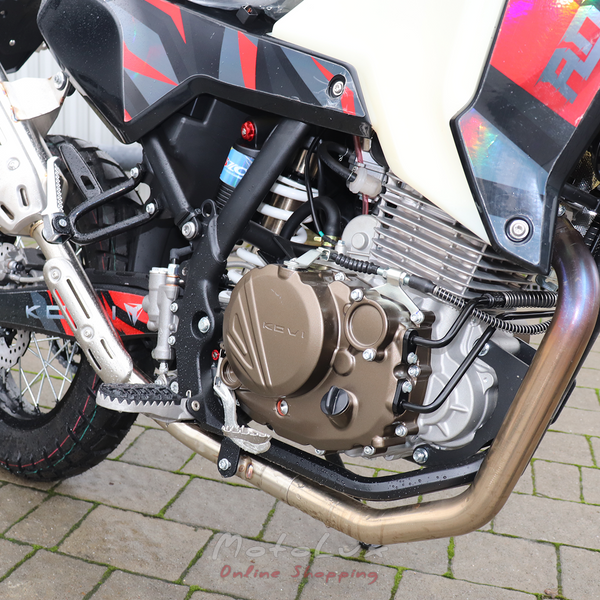 Enduro motorker&eacute;kp&aacute;r KOVI ADT 300, fekete &eacute;s piros, 2024