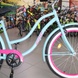 Neuzer Sunset road bike, 26 wheels, 17 frame, turquoise pink