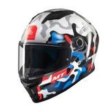 MT Stinger 2 Yozu A7 helmet, size L, white with blue