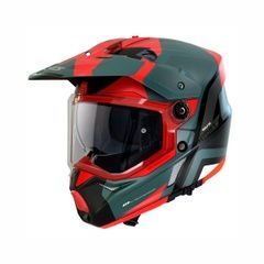 Motoros sisak AXXIS Wolf DS Hydra B5, M m&eacute;ret, piros z&ouml;ld