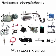 Карбюратор Mikuni VM24 (PZ 24) для мотоцикла X-Ride 125