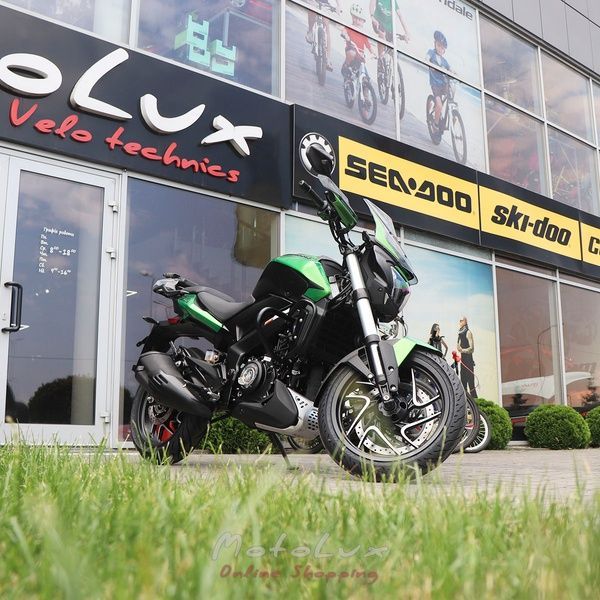 Motocykel Bajaj Dominar D400 UG, zelenou,
