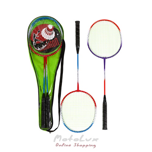 Badminton seamless, 2 rackets in a bag, 2 colors