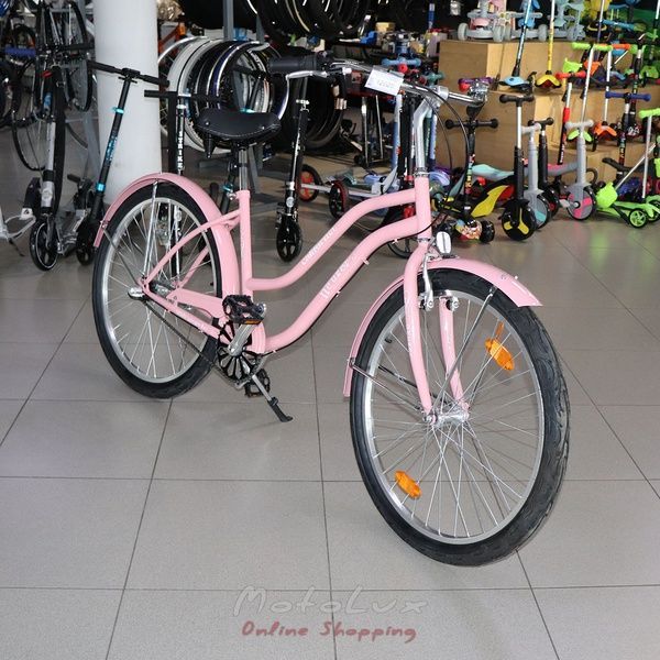 Cestn&yacute; bicykel Neuzer California, koles&aacute; 26, r&aacute;m 17, Shimano Nexus, ružov&yacute;